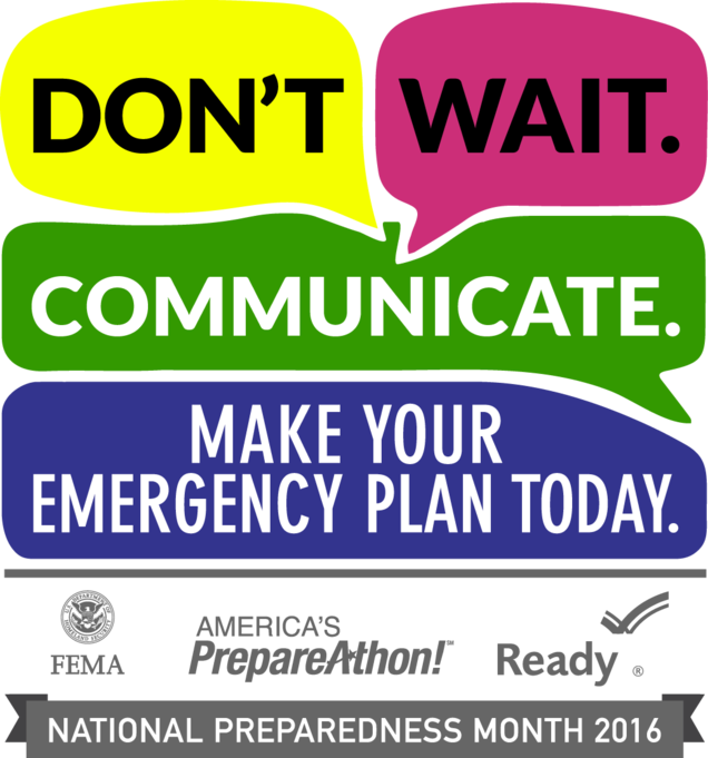 National Preparedness Month 2016