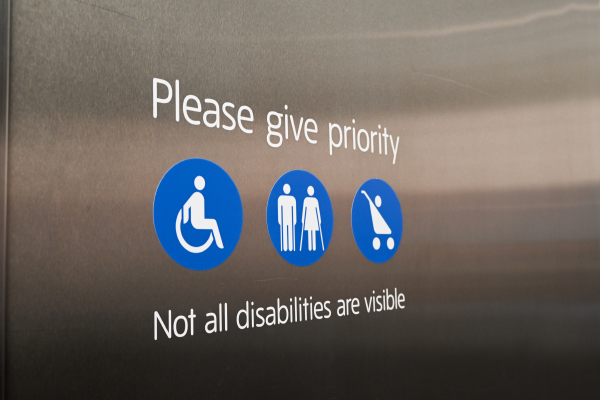 Image of a sign for accessibility