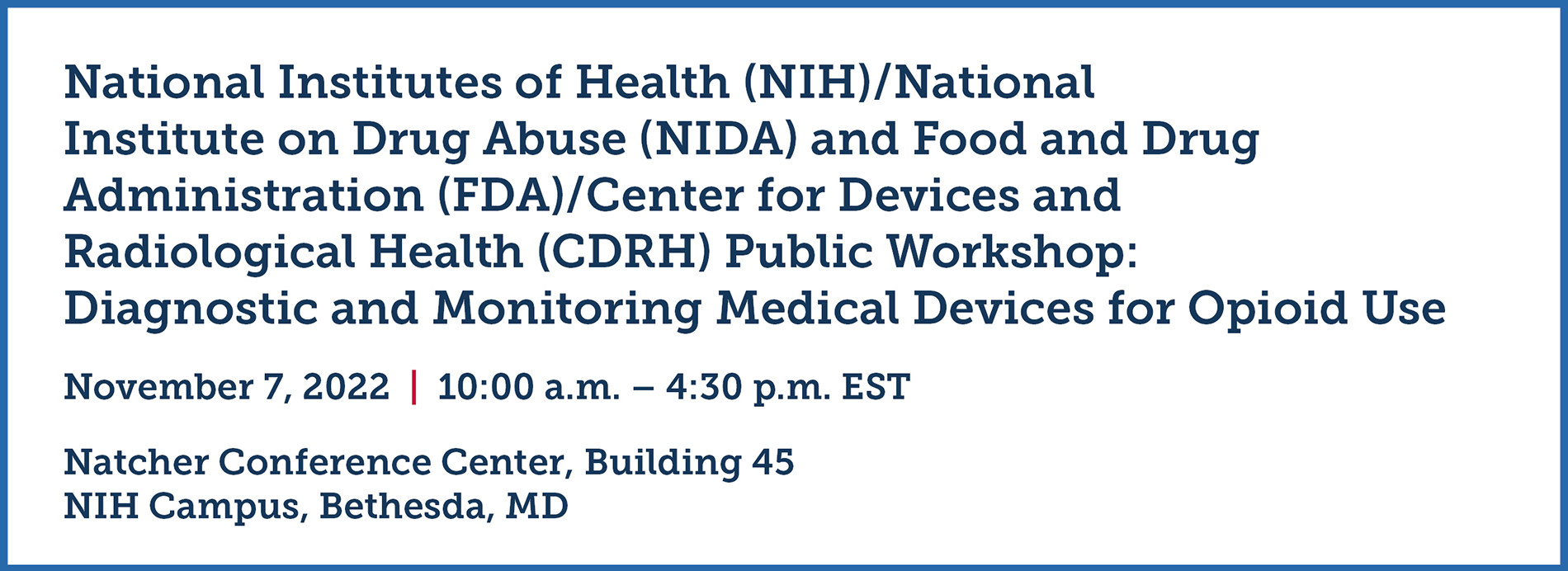 NIH - FDA Meeting