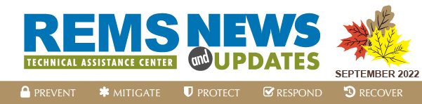 News & Updates from the REMS TA Center, September 2022