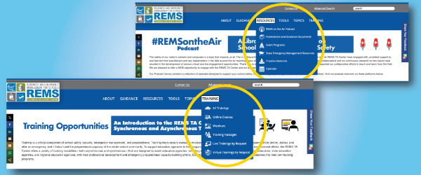 Updates to the REMS TA Center Website: Training Opportunities and REMS on the Air Podcast